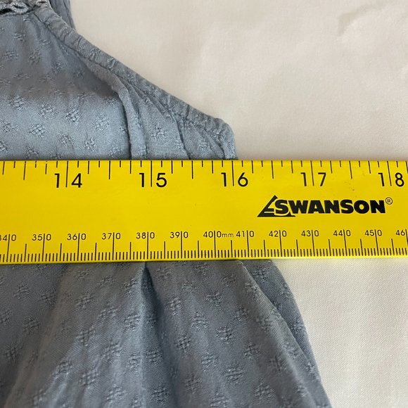 Knox Rose Women's Blue Embroidered Yoke Tank Top Size XS - Picture 10 of 11